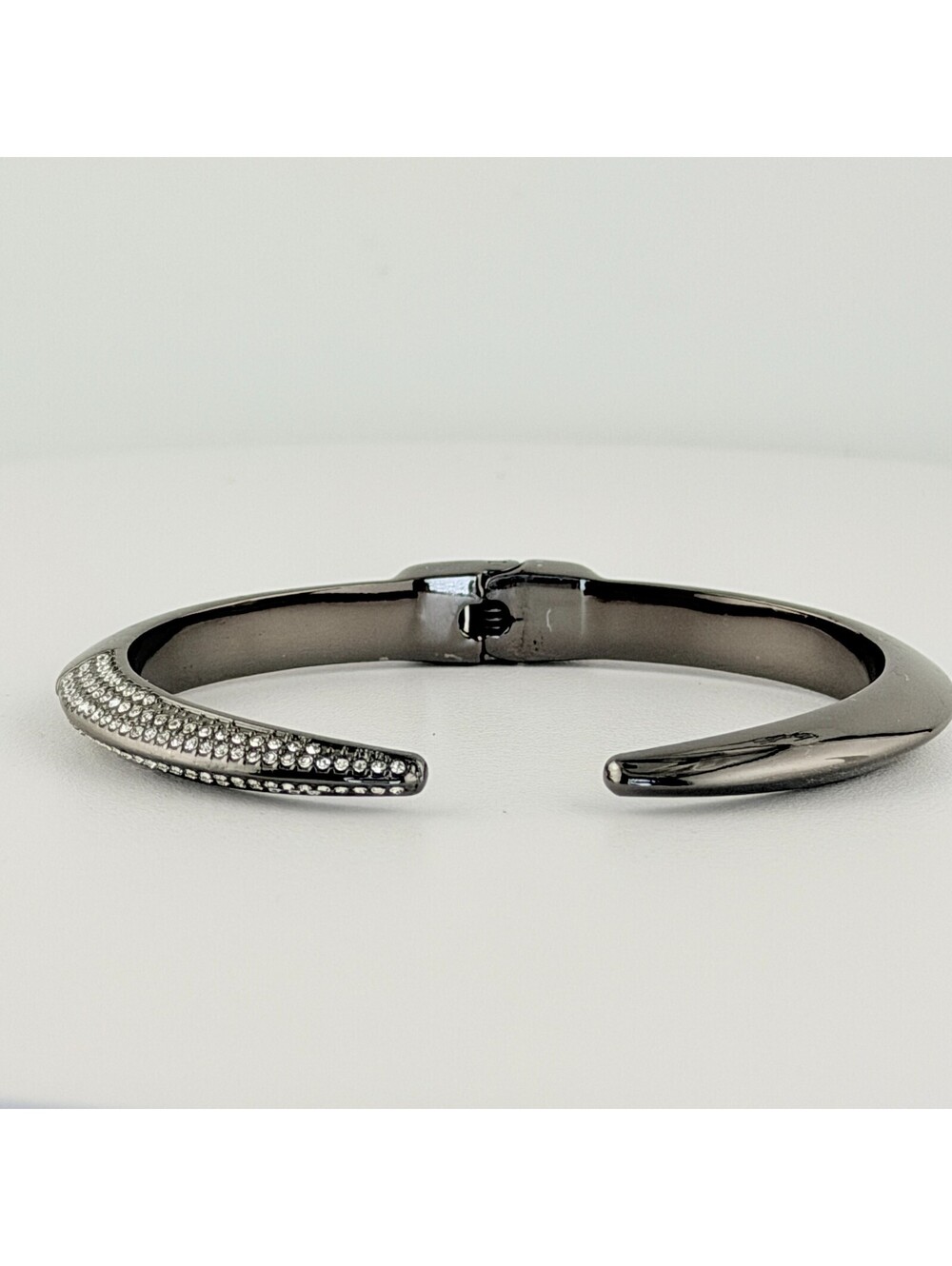 Bomb Party Bracelet - Hematite Plating Hinged Cuff